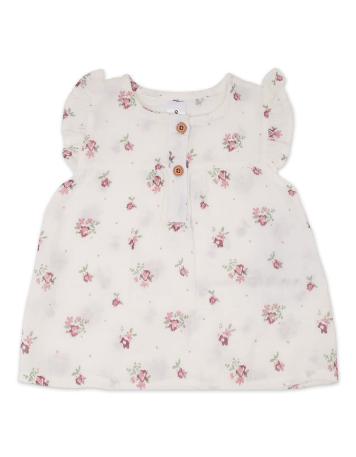 Infant Girl Summer 3 Pieces Suit Set Floral Print at Zubaidas Official Pakistan