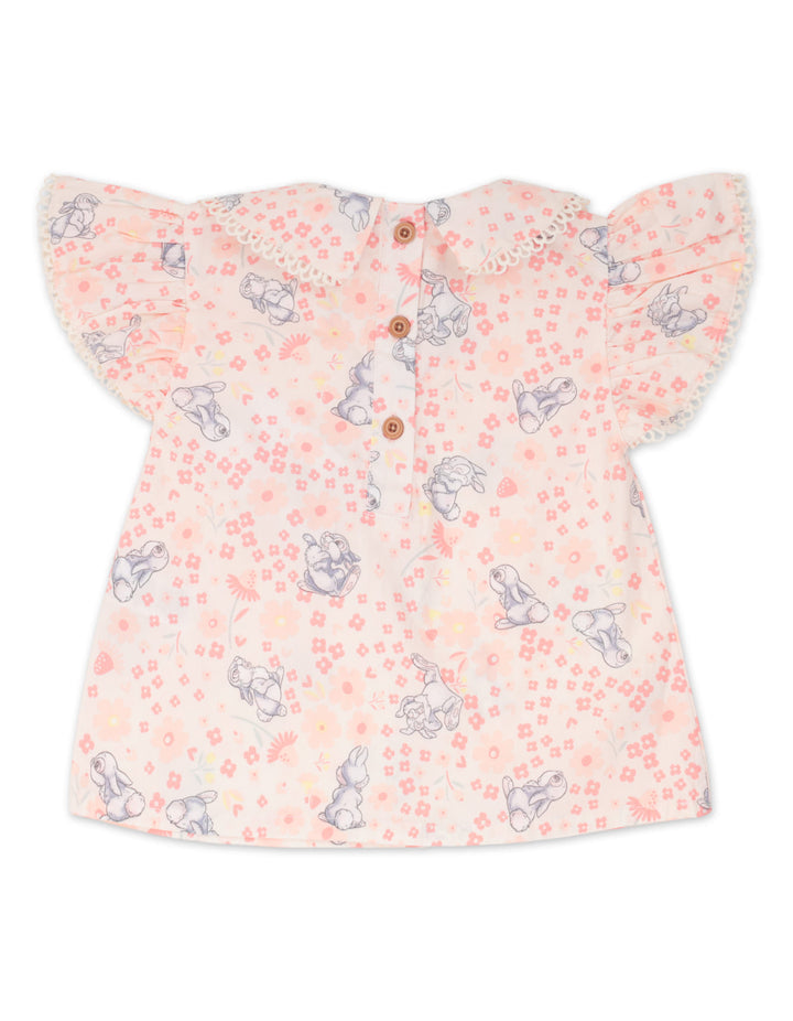 Infant Girl Summer 3 Pieces Suit Set Floral Rabbit Print at Zubaidas Best Online Baby and Kids Store in Pakistan