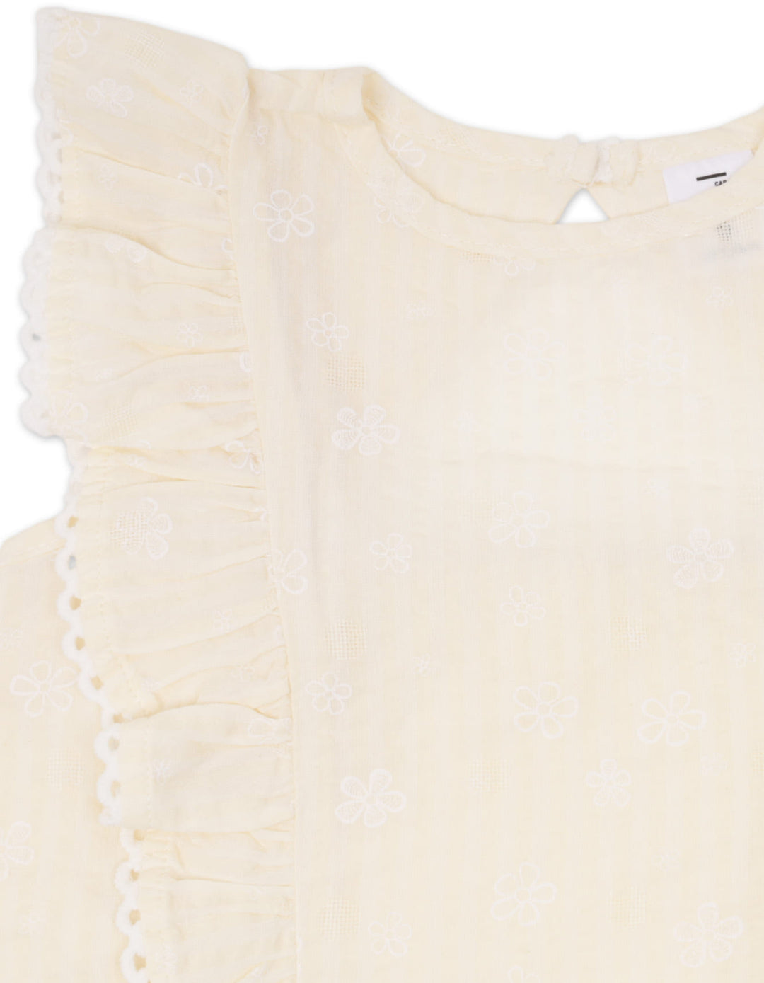 Infant Girl Summer 3 Pieces Suit Set Off White at Zubaidas Online Pakistan
