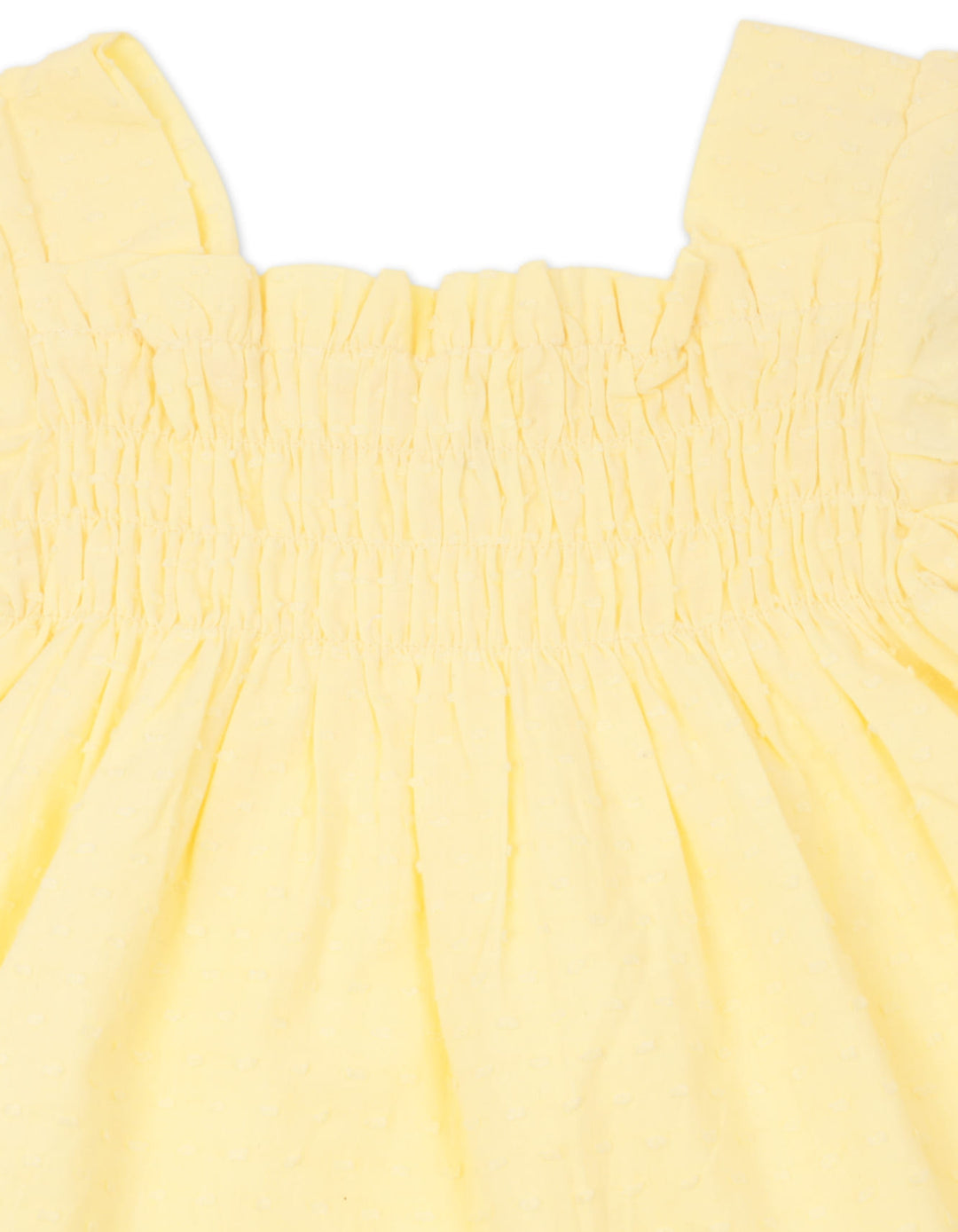 Infant Girl Summer 3 Pieces Suit Set Yellow and Cream at Zubaidas Online Pakistan