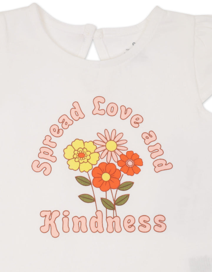 Infant Girl Summer 4 Pieces Suit Set Spread Love and Kindness at Zubaidas Online Pakistan
