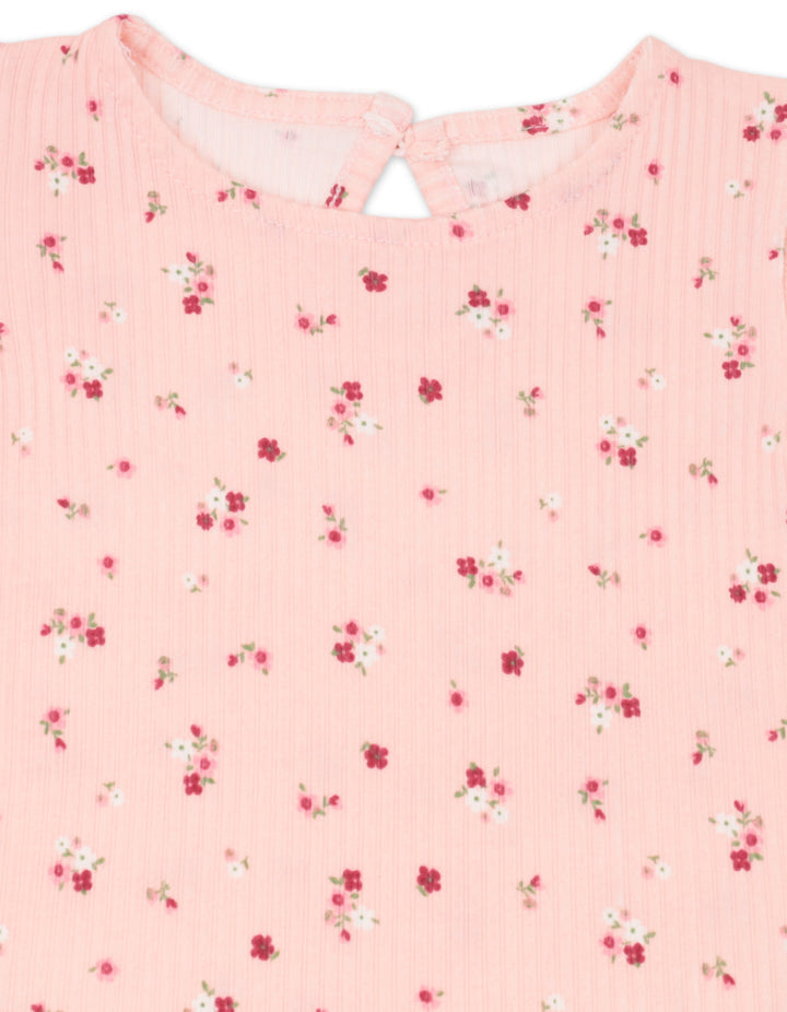 Infant Girl Summer 4 Pieces Suit Set Spread Love and Kindness at Zubaidas Best Baby and Kids Shop in Pakistan