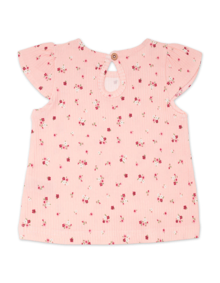 Infant Girl Summer 4 Pieces Suit Set Spread Love and Kindness at Zubaidas Most Trusted Baby Store in Pakistan