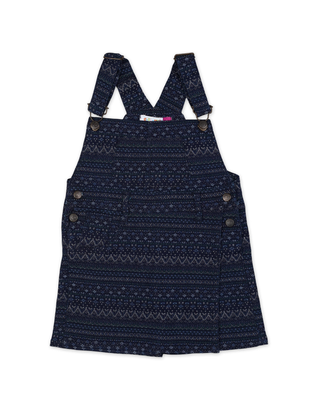 Infant Girl Summer Dungaree Dress Bambies Navy Blue at Zubaidas 