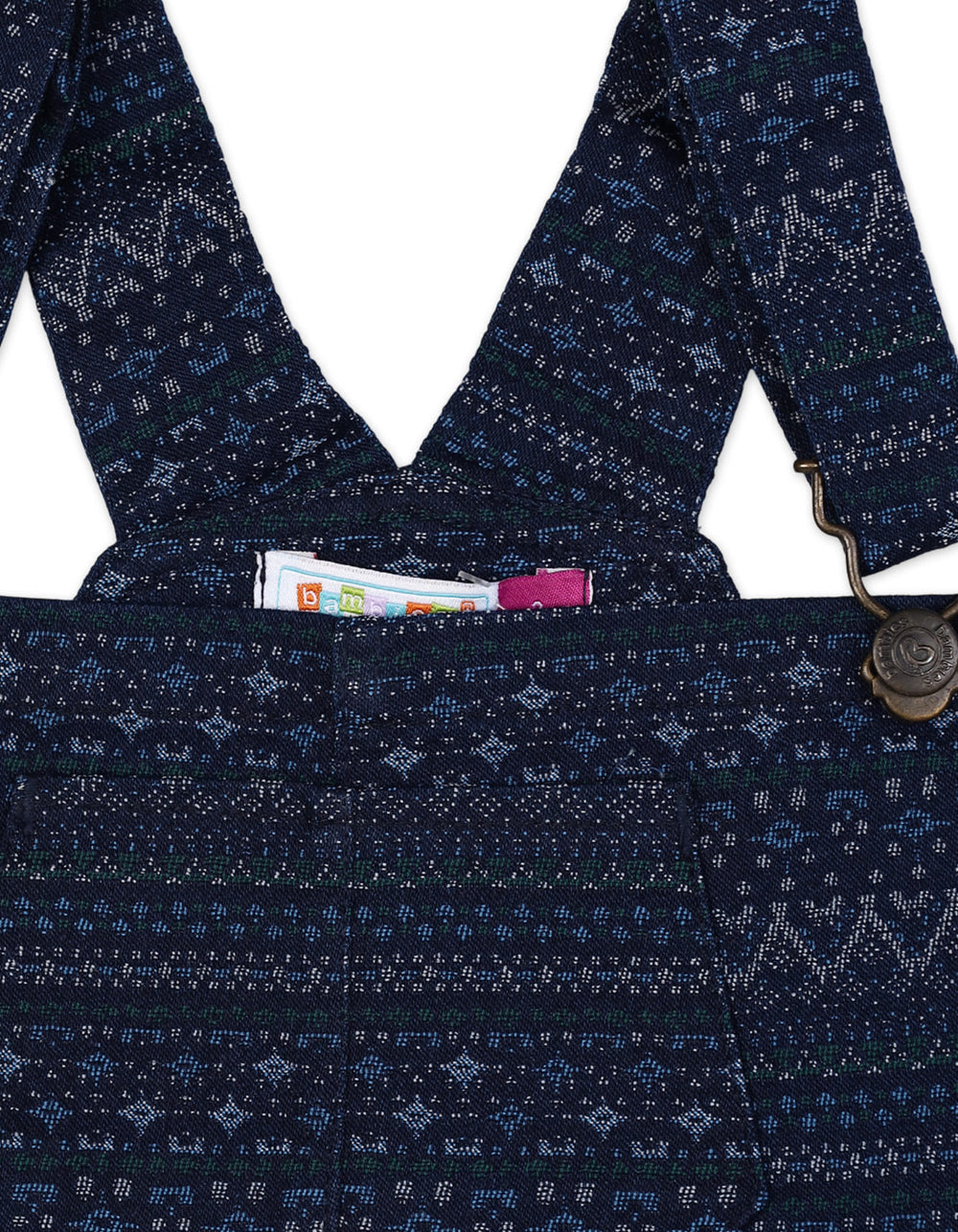 Infant Girl Summer Dungaree Dress Bambies Navy Blue at Zubaidas Official Pakistan