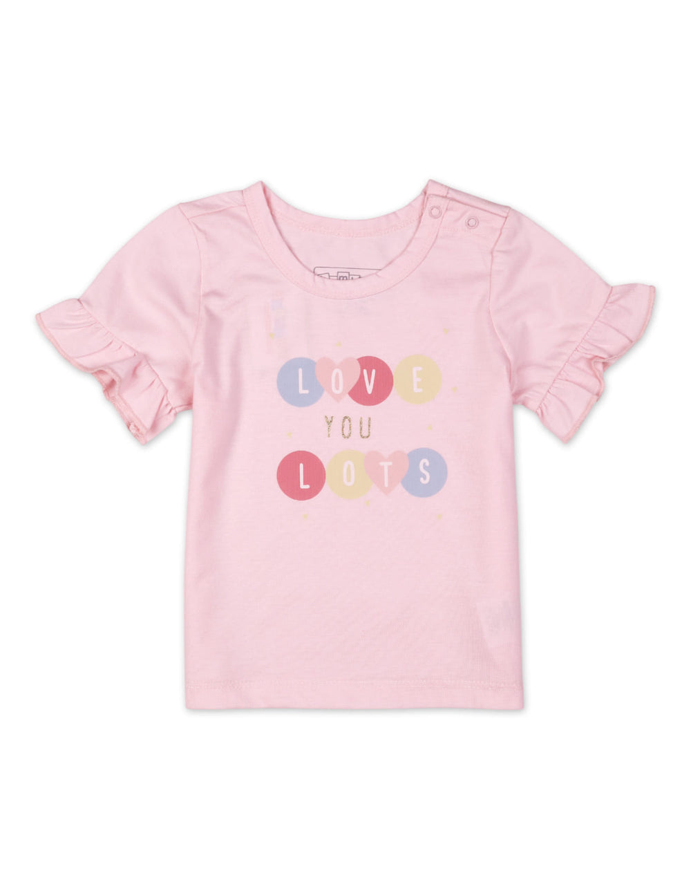 Infant Girl Summer Suit Set Bambies Frill Pink at Zubaidas Official Pakistan