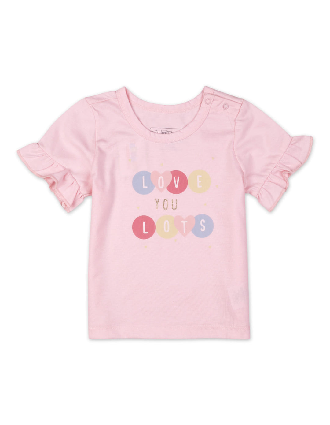Infant Girl Summer Suit Set Bambies Frill Pink at Zubaidas Official Pakistan