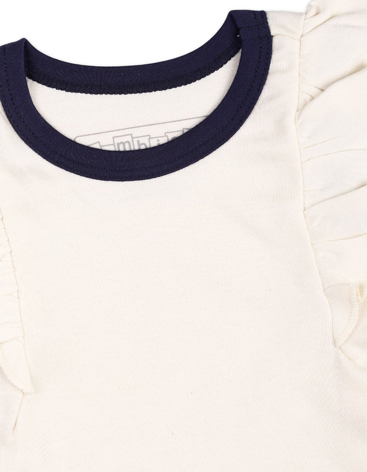 Infant Girl Summer Tank Top Bambies Sleeveless Frill White at Zubaidas Online Pakistan