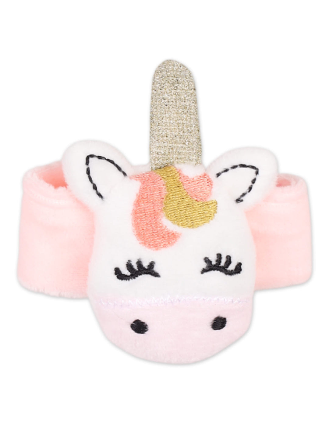 Infant Girl Unicorn Rattle Booties and Wristband Pink at Zubaidas Online Pakistan
