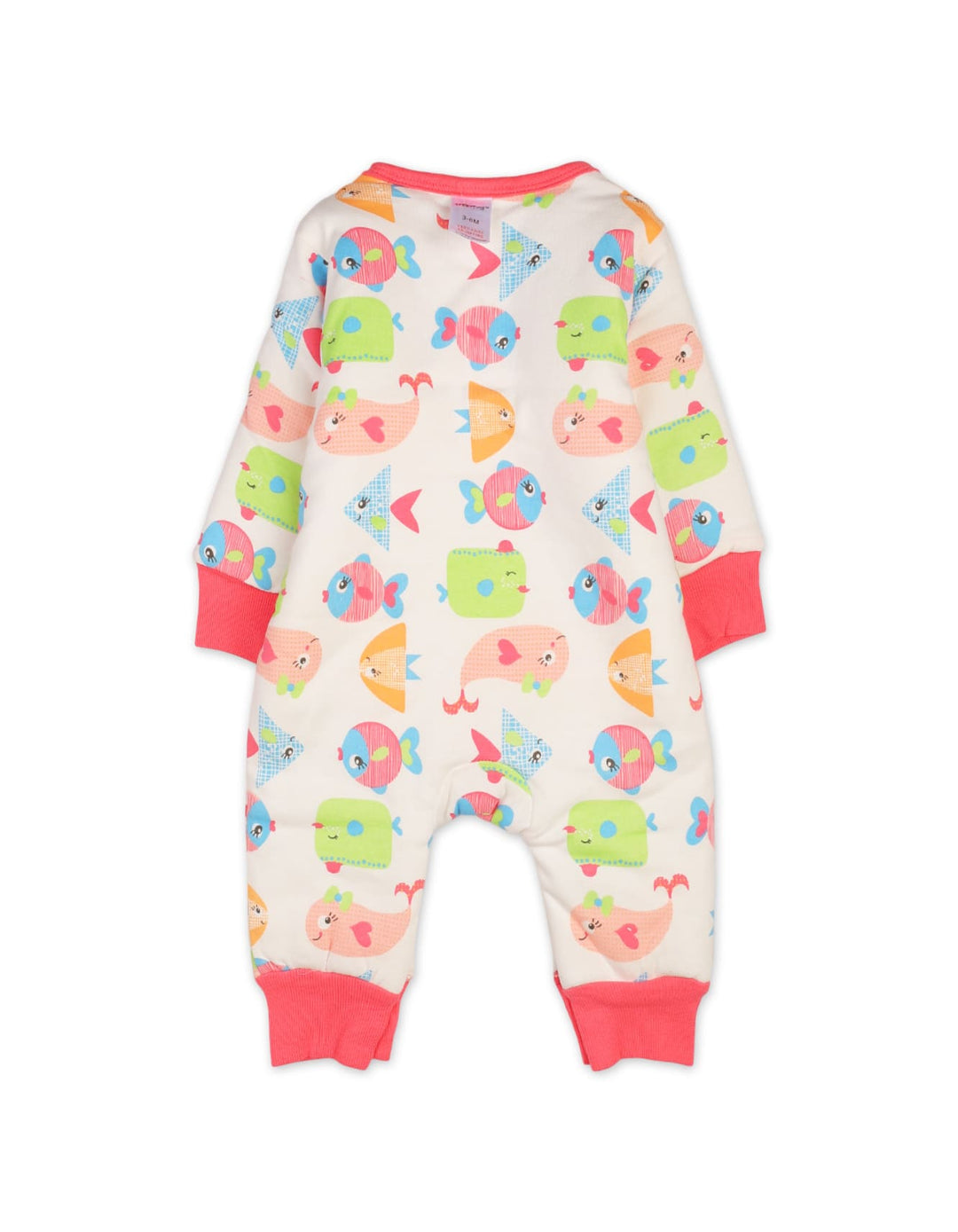 Infant Girls and Boys Padded Sleepsuits Bambies Fish Print at Zubaidas Official