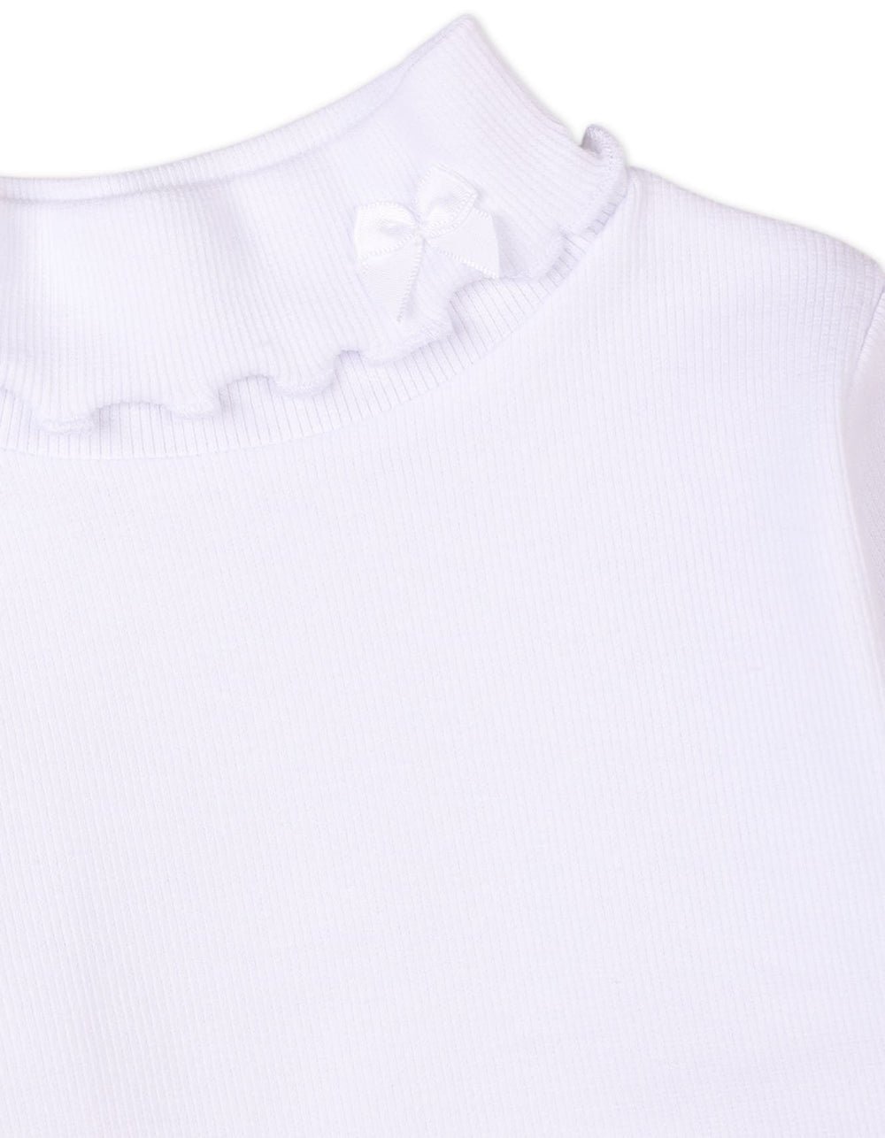 Infant Girls and Girls High Neck with Bow Bambies White at Zubaidas Pakistan