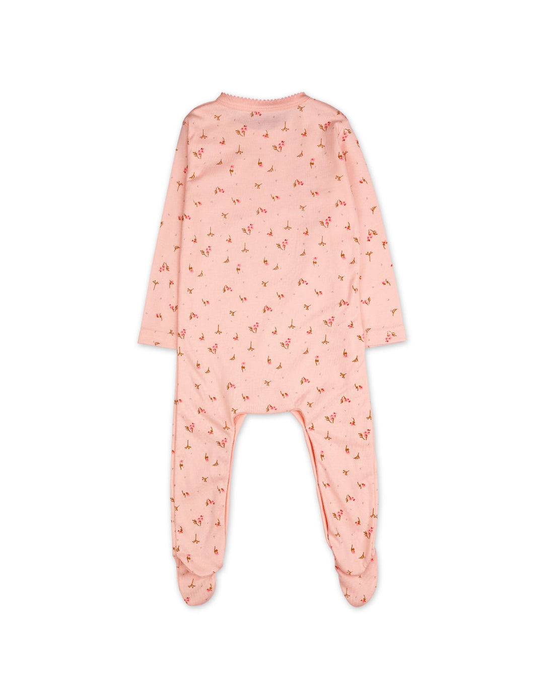 Infant Girls Footed Sleepsuit Bambies Floral Print Pink at Zubaidas Online Pakistan