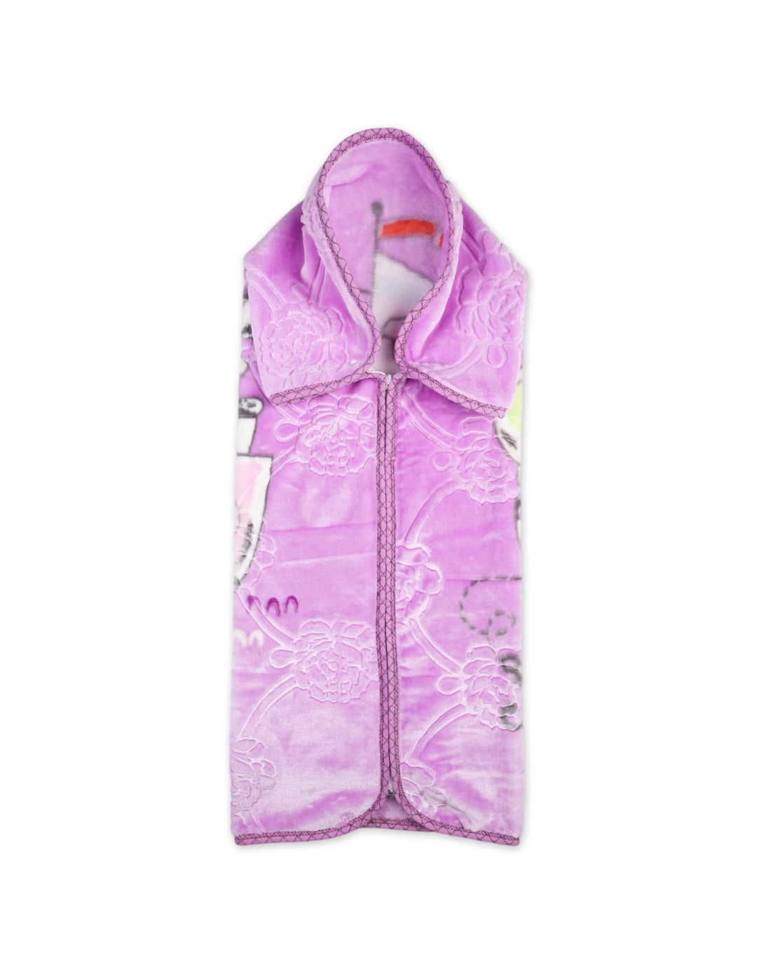 Infant Girls Hooded Zipper Blanket Bambies Elephant Print at Zubaidas