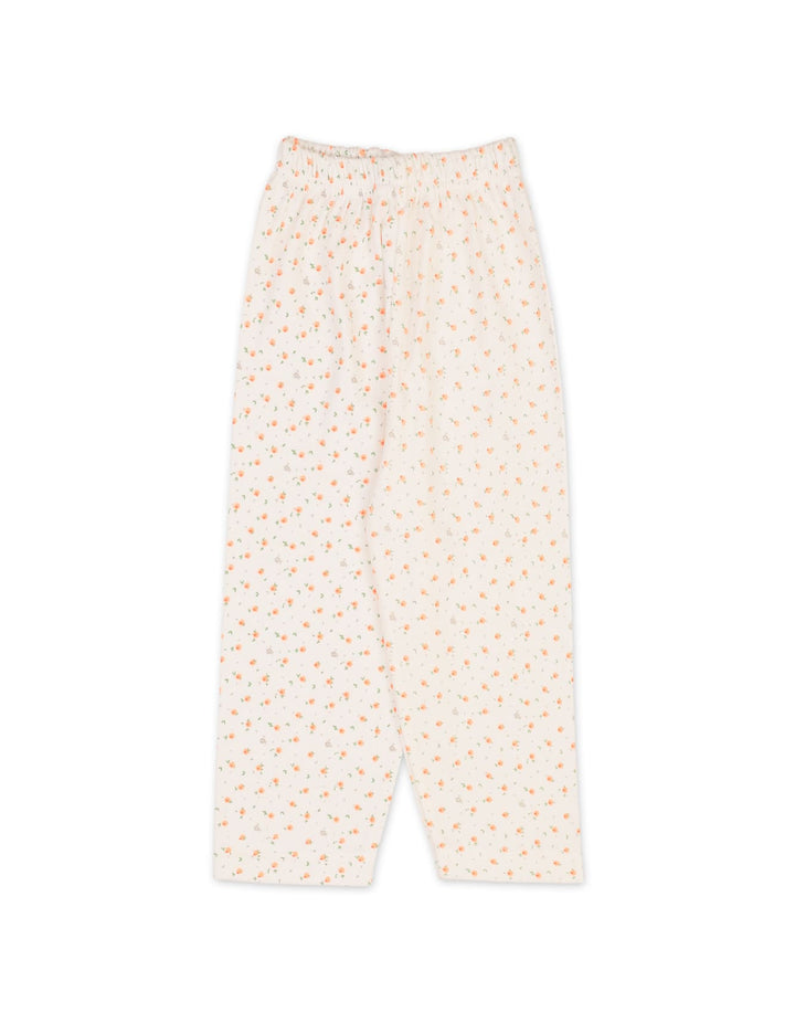 Infant Girls Night Suit Bambies Peach Floral Printed Off White at Zubaidas Best Online Baby Store in Pakistan