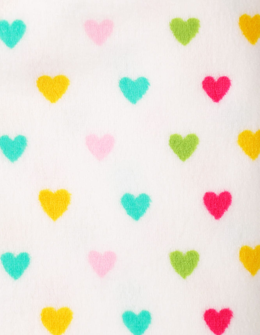 Infant Girls Plush Blankets Bambies Hearts Printed White at Zubaidas Official Pakistan