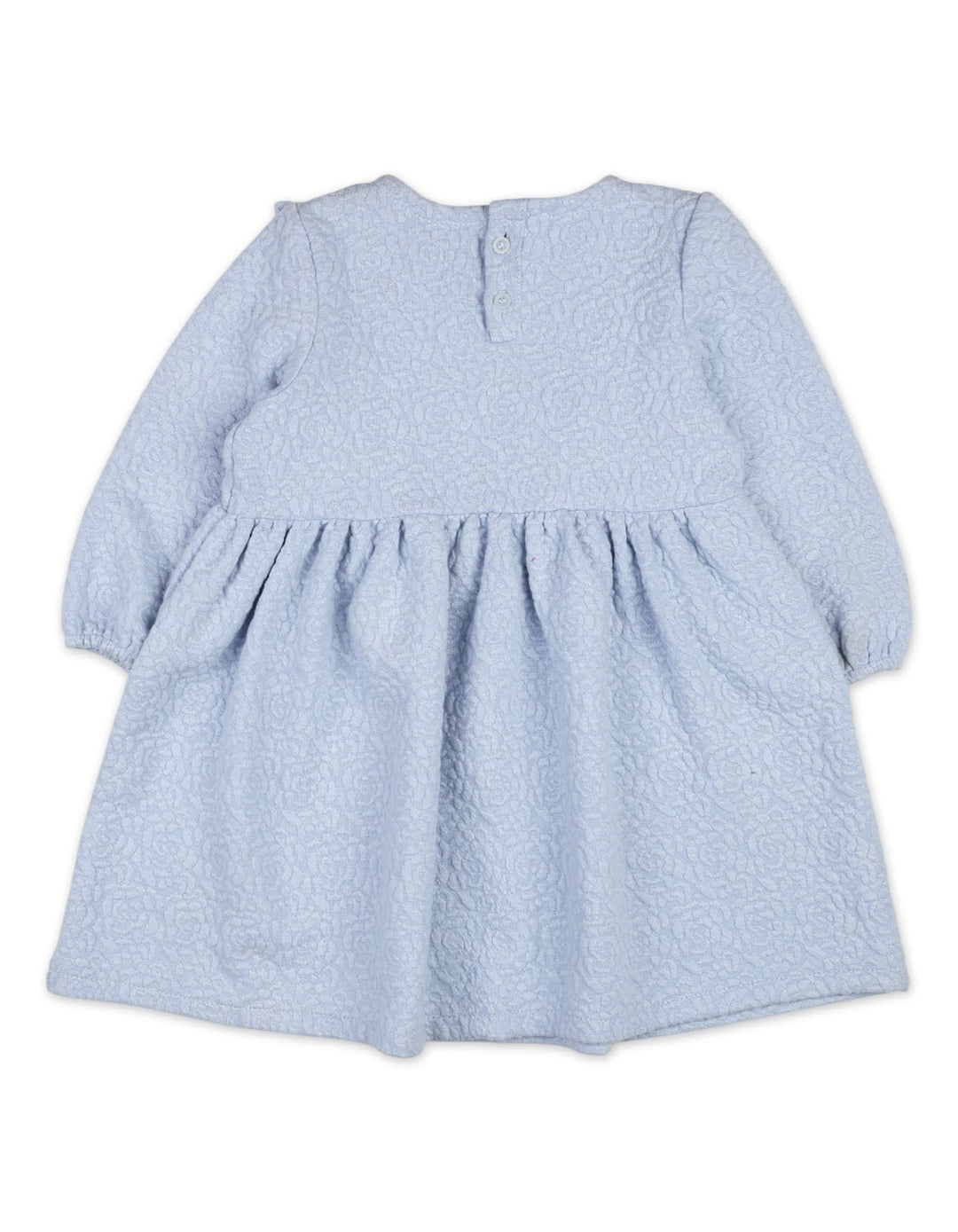 Infant Girls Ruffled Bambies winter dress Light Blue at Zubaidas Graco Baby Shop In Pakistan