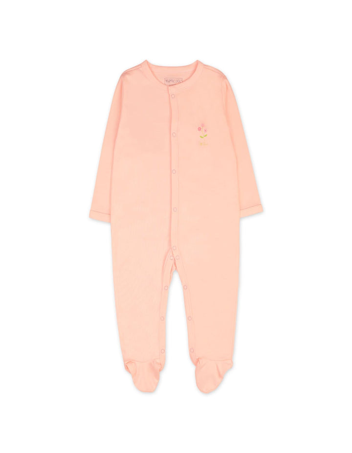 Infant Girls Sleepsuit Pack of 3 Bambies Peach Floral at Zubaidas Best Online Baby and Kids Store in Pakistan