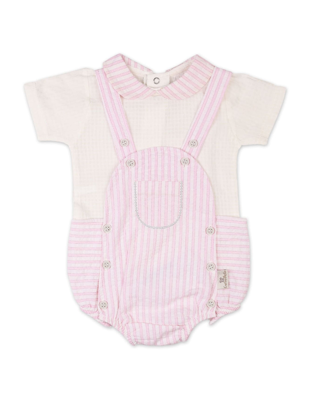 Infant Girls Summer Bodysuit Pink Premium Turkish Collection at Zubaidas