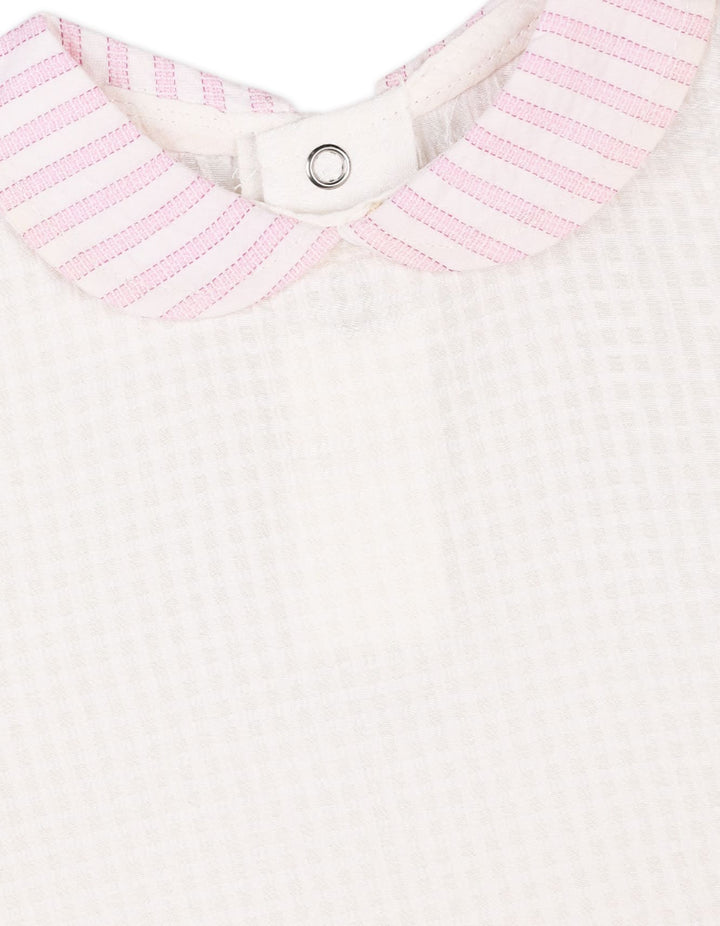 Infant Girls Summer Bodysuit Pink Premium Turkish Collection at Zubaidas Official Pakistan