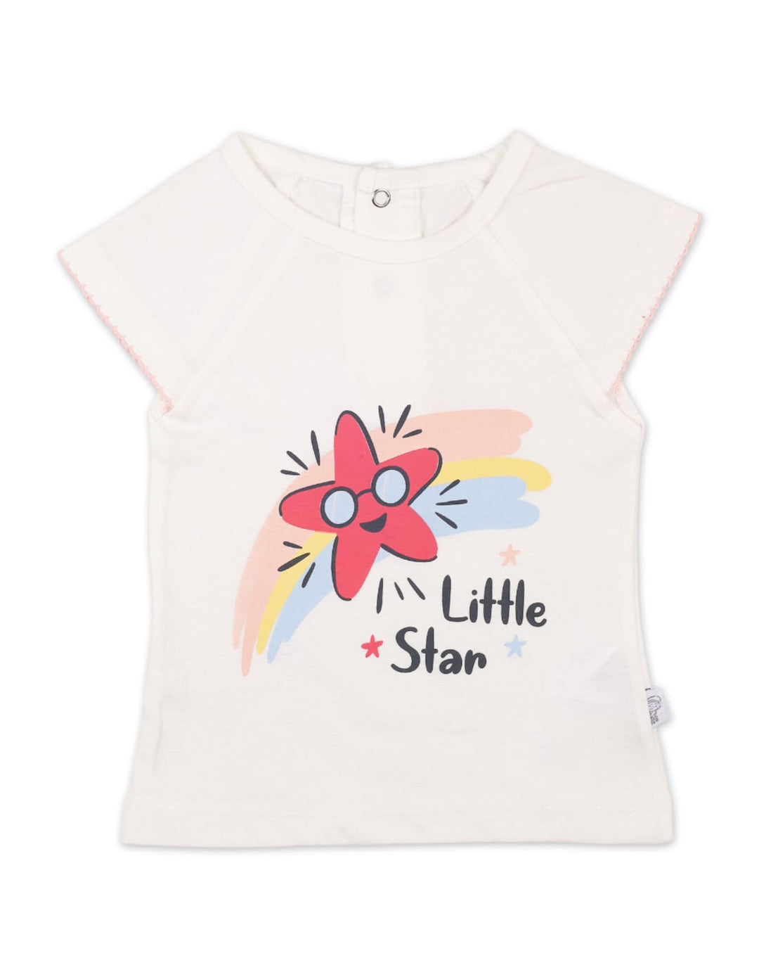 Baby Girls Summer Suit White and Peach Premium Turkish Collection at Zubaidas Official Pakistan