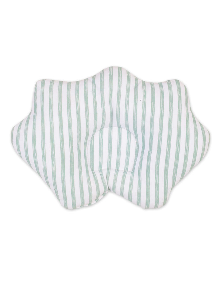 Infant Head Shaping Pillow Bambies Marine Green Stripes at Zubaidas