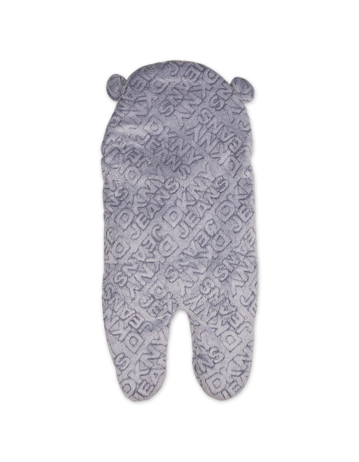 Infant Hooded Swaddle Grey and White at Zubaidas Online Pakistan