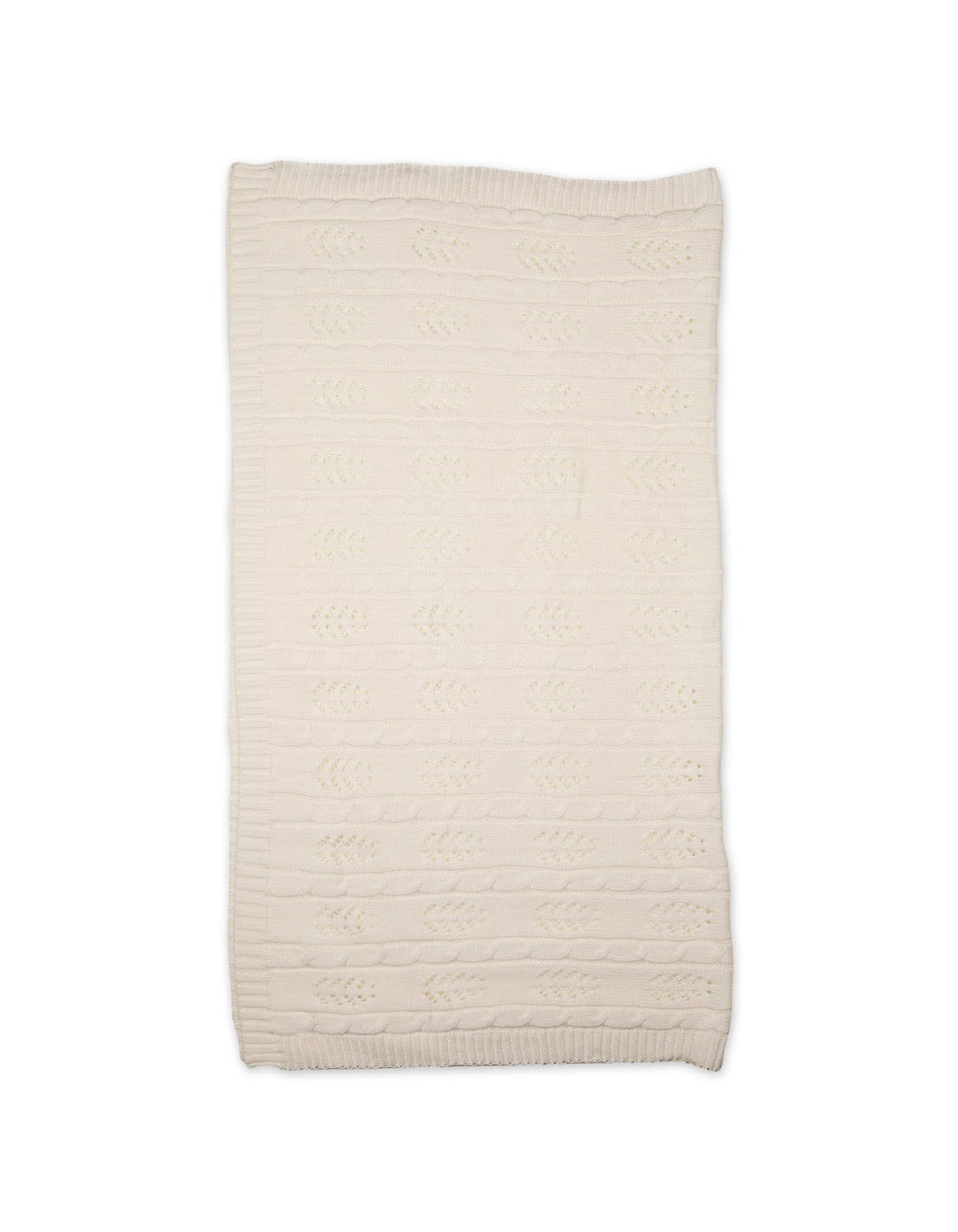 Infant Knit Blanket Leaf Off White at Zubaidas Online Pakistan