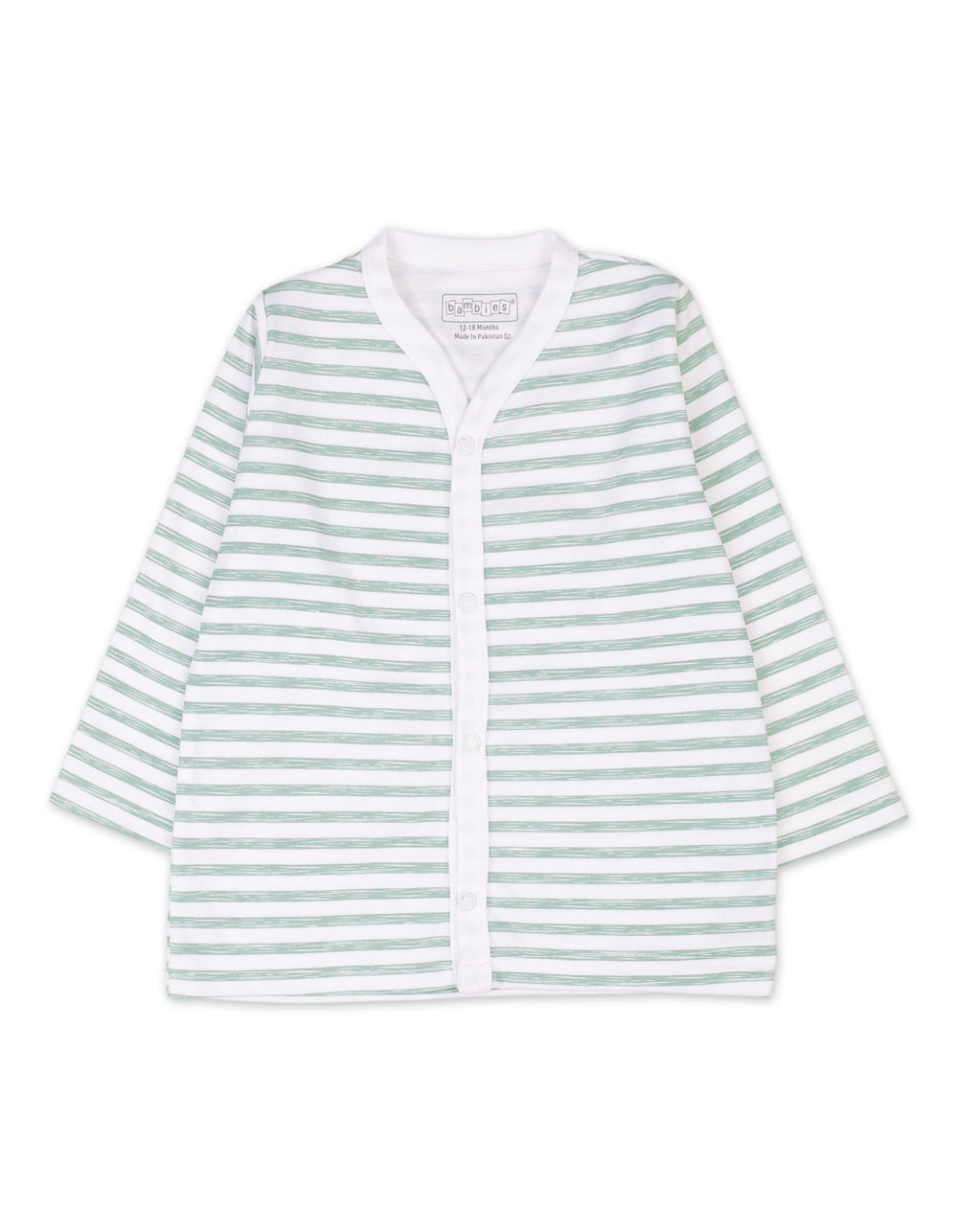 Infant Night Suit Bambies Marine Green Stripes at Zubaidas Official Pakistan