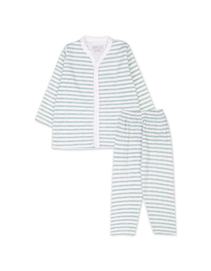 Infant Night Suit Bambies Marine Green Stripes at Zubaidas