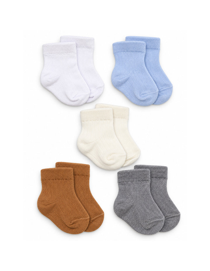 Infant Pack of 5 Socks Multicolor at Zubaidas