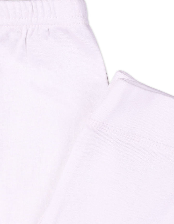 Infant Pajama 2 Pieces Bambies Plain White at Zubaidas Official Pakistan