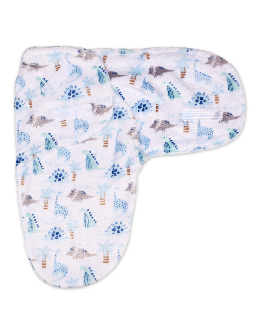 Infant Plush Swaddle Wrap with Velcro Closure Dino at Zubaidas