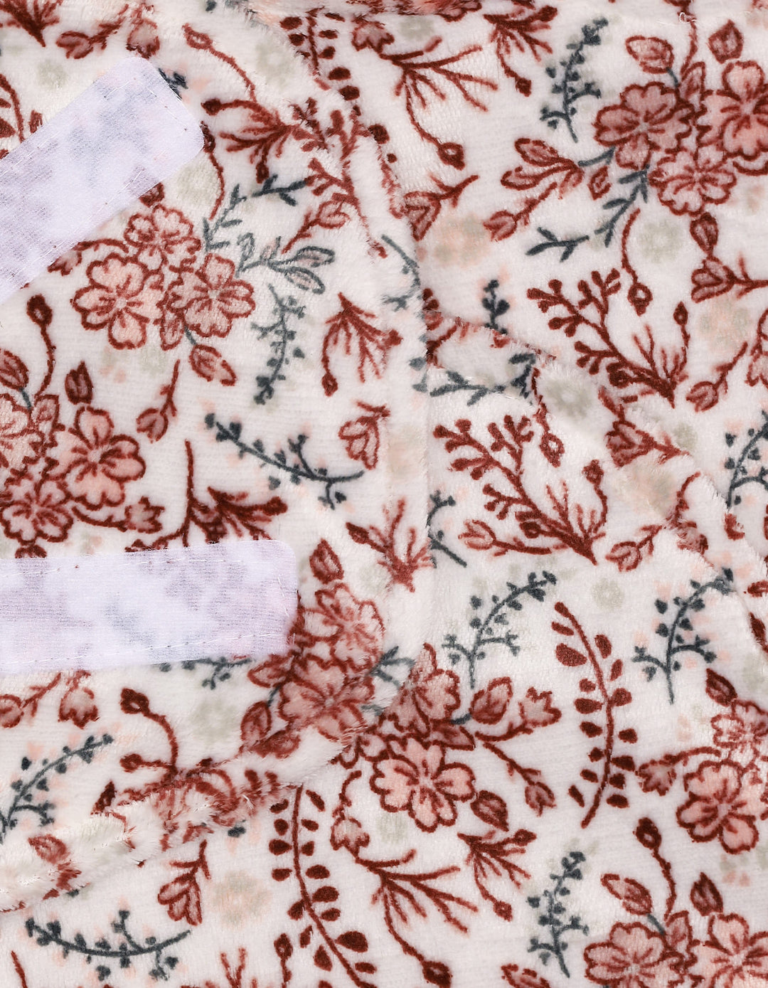 Infant Plush Swaddle Wrap with Velcro Closure Floral at Zubaidas Official Pakistan