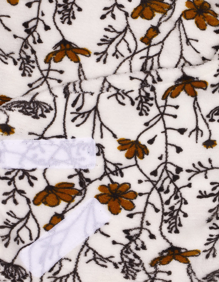 Infant Plush Swaddle Wrap with Velcro Closure Flowers at Zubaidas Online Pakistan