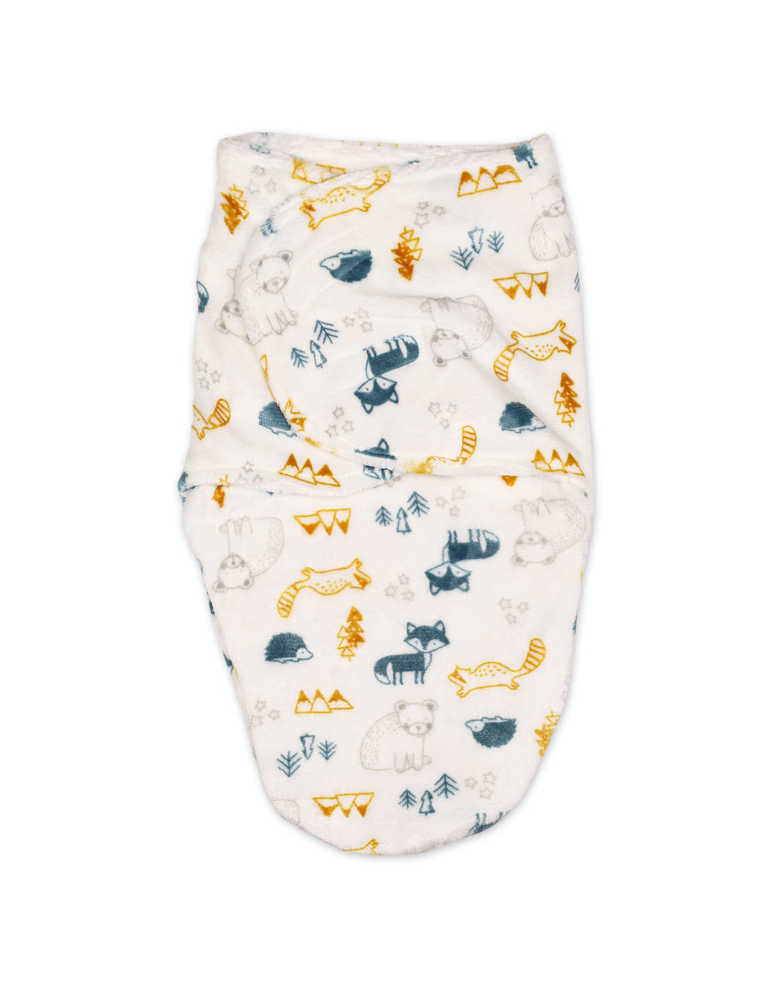 Infant Plush Swaddle Wrap with Velcro Closure Jungle at Zubaidas