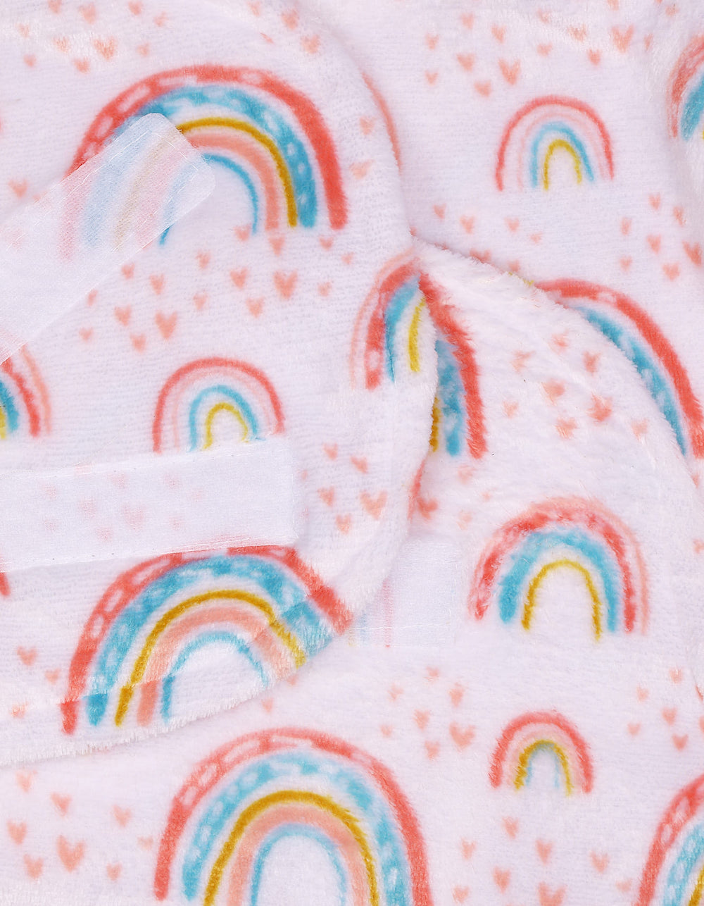 Infant Plush Swaddle Wrap with Velcro Closure Rainbow at Zubaidas Official Pakistan