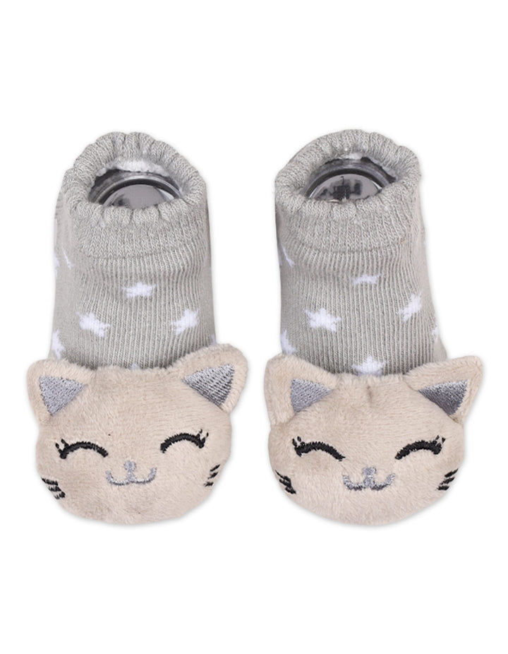 Infant Rattle Booties and Wristband Bambies Star Print Cat at Zubaidas Official Pakistan