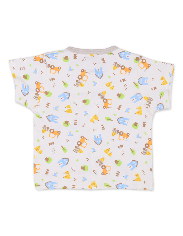 Infant Summer Co Ord Set Car Grey at Zubaidas Online Pakistan