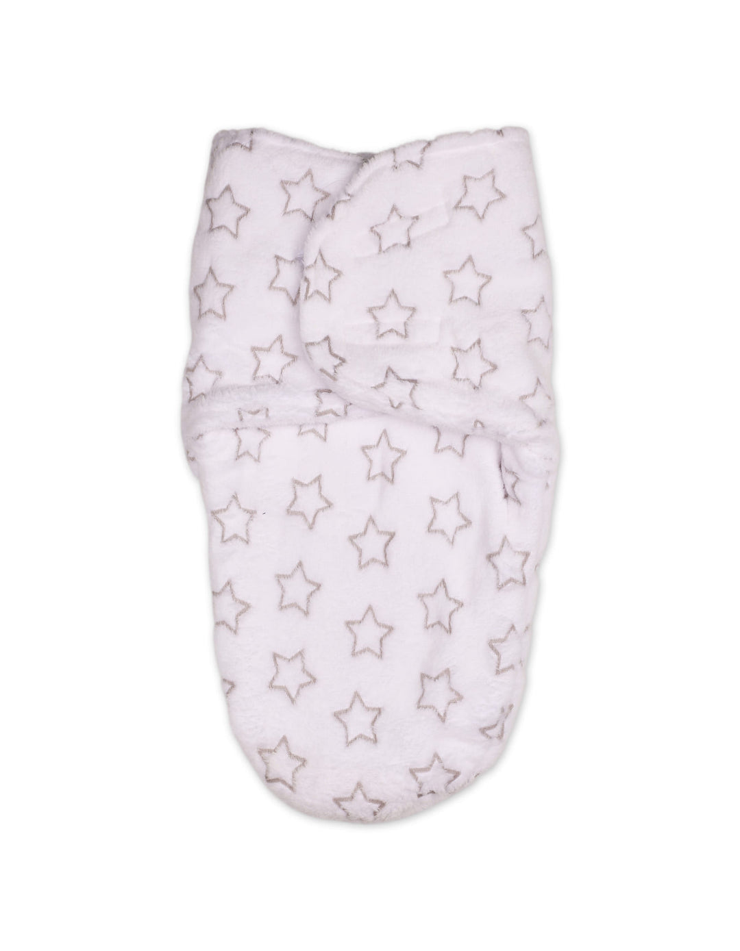 Infant Swaddle Wrap with Velcro Closure Star White and Grey at Zubaidas Online Pakistan