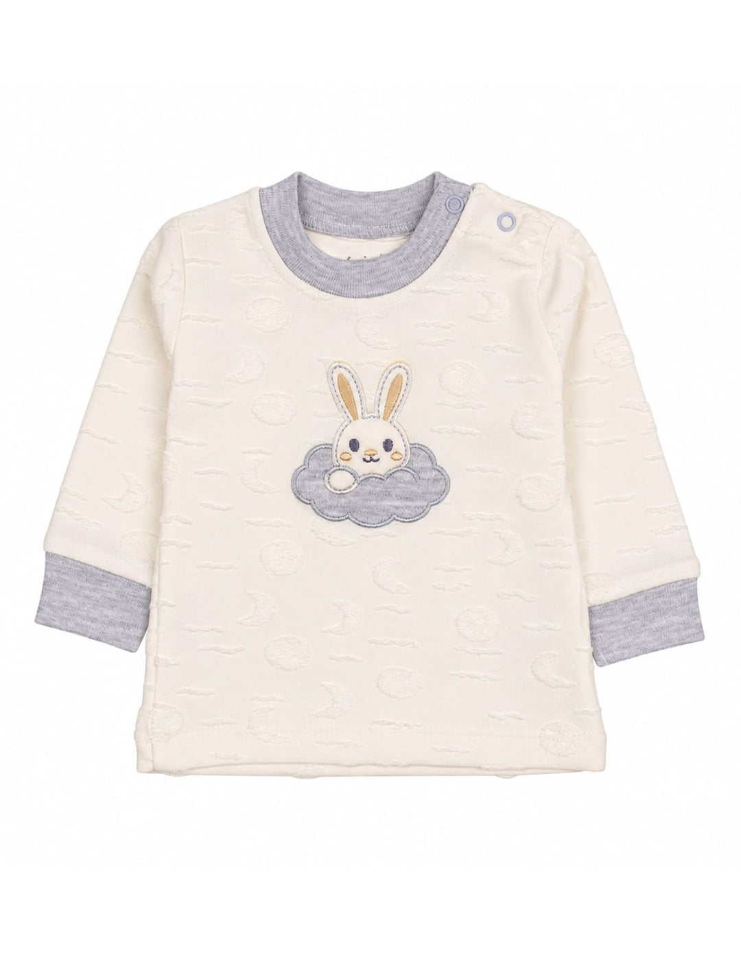Infant Winter 2 Piece Suit Set Bunny Off White and Grey at Zubaidas Official Pakistan