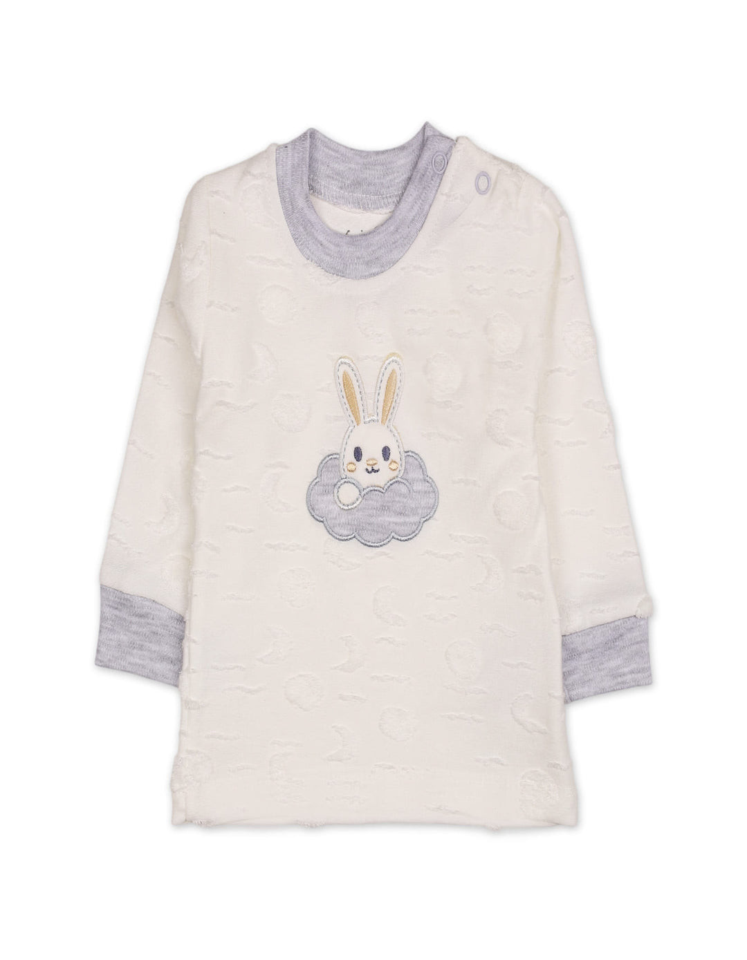 Infant Winter 2 Piece Suit Set Bunny Off White and Grey at Zubaidas Online Pakistan