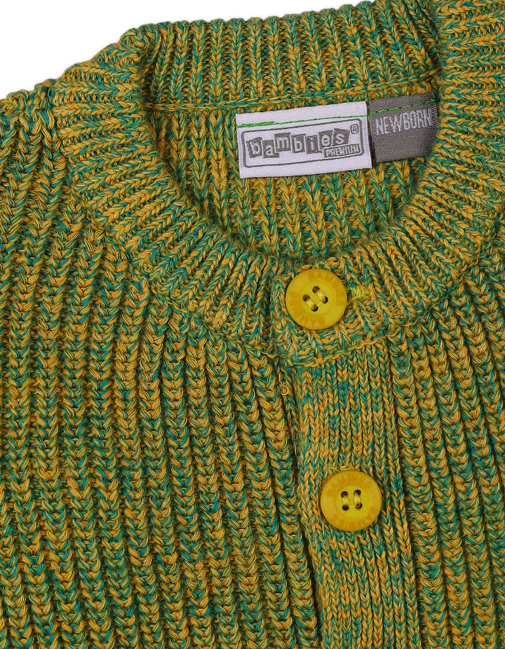 Infant winter knitted clothing set bambies Green at Zubaidas Official Pakistan