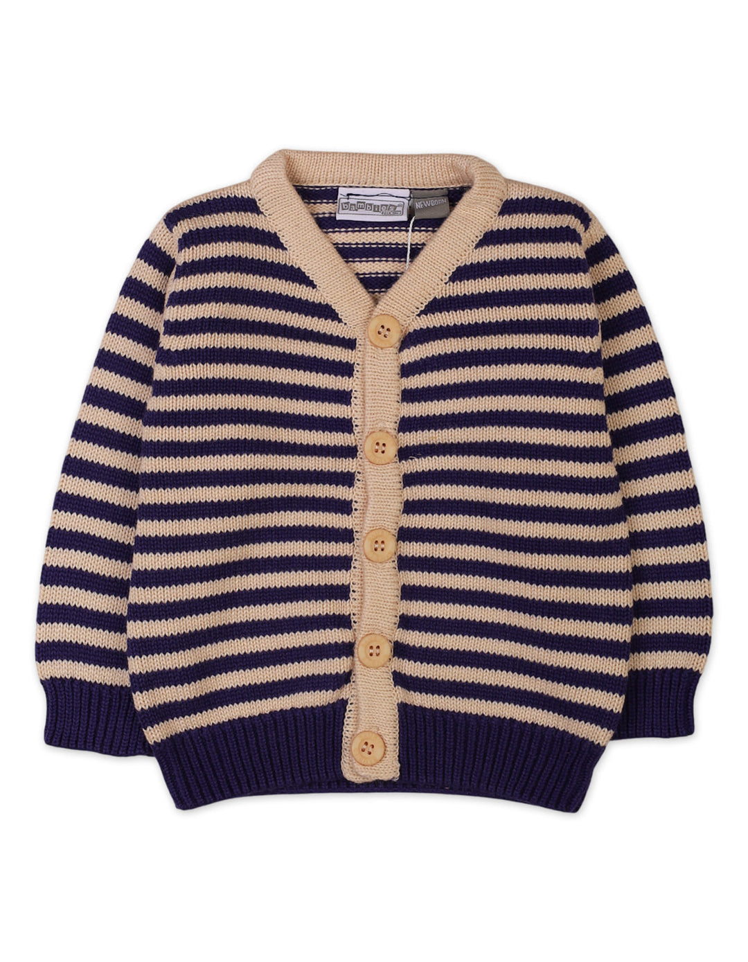 Infant Winter Knitted Suit Sets Bambies Striped Navy at Zubaidas Pakistan