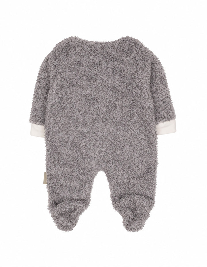 Infant Winter Sleep Suit with Cap Crown and Cloud Grey at Zubaidas Online Pakistan