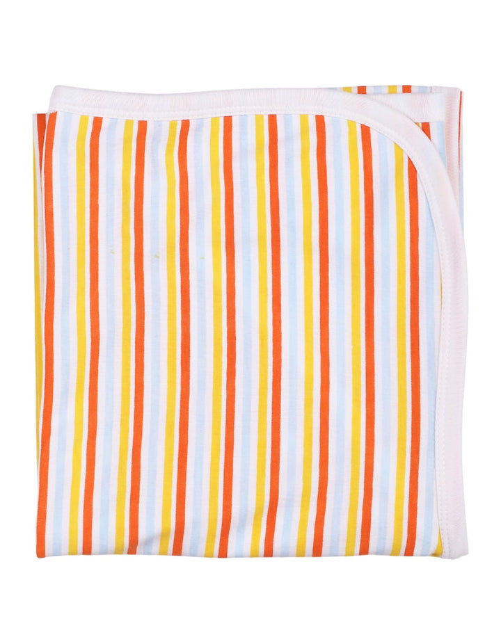 Baby Wrapping Sheet and Swaddle Sheet Bambies Striped Multicolor at Zubaidas Official