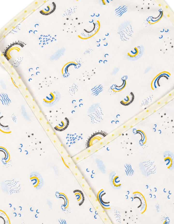 Infant Wrapping Sheet Rainbow White at Zubaidas Official Pakistan