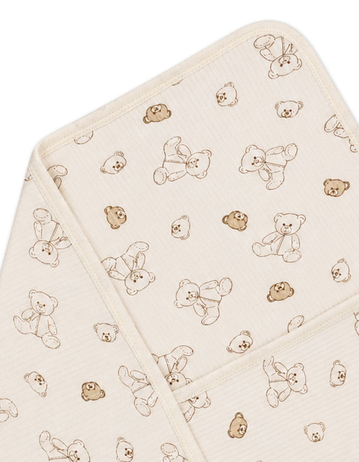 Infant Wrapping Sheet Teddy Bear Off White and Beige at Zubaidas Official Pakistan