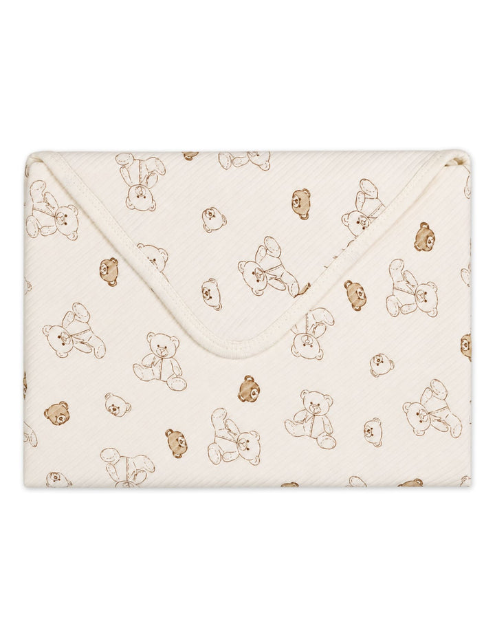 Infant Wrapping Sheet Teddy Bear Off White and Beige at Zubaidas Online Pakistan