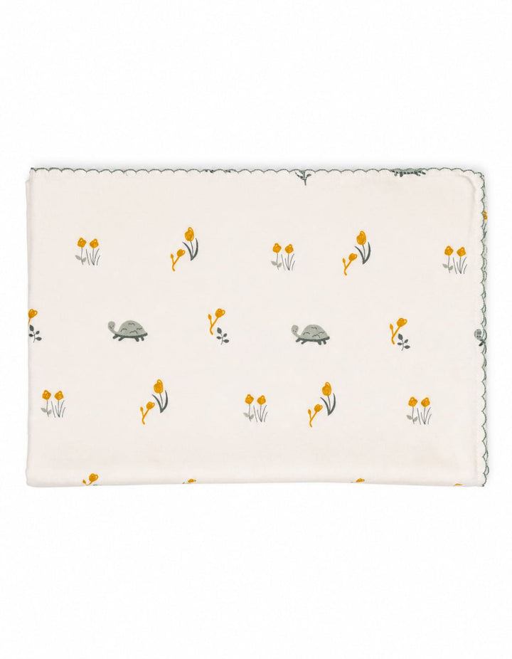Infant Wrapping Sheet Turtle and Floral Off White at Zubaidas Online Pakistan