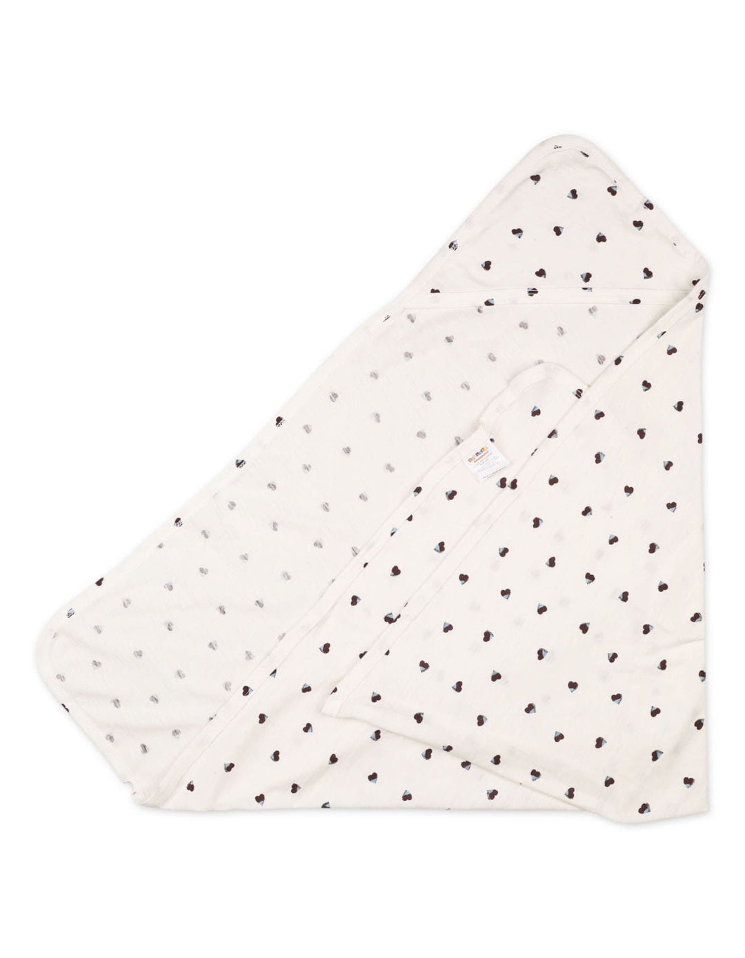 Infant Wrapping Sheets Bambies Cream Heart Print at Zubaidas Pakistan